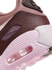 Nike Pink/Mauve Air Max 90 Junior Trainers - Image 10 of 10