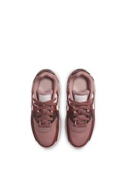 Nike Pink/Mauve Air Max 90 Junior Trainers - Image 6 of 10