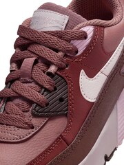 Nike Pink/Mauve Air Max 90 Junior Trainers - Image 9 of 10