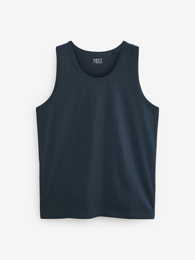 Navy Blue Regular Fit Vest - Image 5 of 5