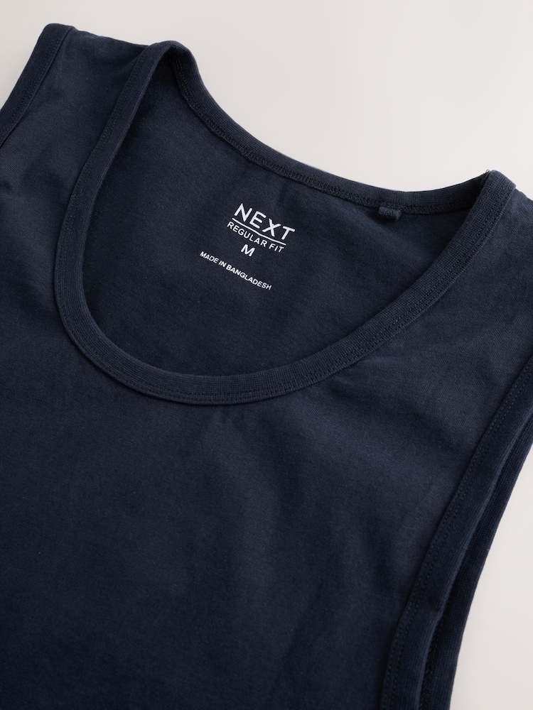 Navy Blue Regular Fit Vest - Image 7 of 7