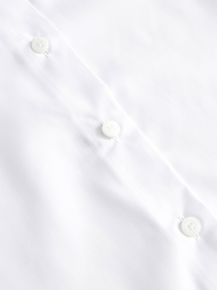 White - 5 Pack Long Sleeve Formal School Shirts (3-18yrs) - Image 8 of 8 White - 5 Pack Long Sleeve Formal School Shirts (3-18yrs) - Image 8 of 8