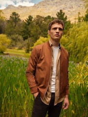 Rust Brown Smart Bomber Jacket - Image 1 of 12