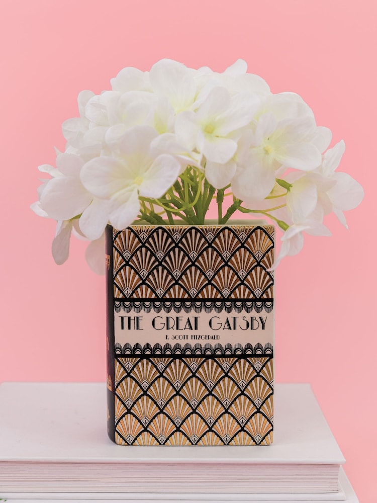 Steel Mill and Co. Multi The Great Gatsby Small Book Vase - Image 1 of 4 Steel Mill and Co. Multi The Great Gatsby Small Book Vase - Image 1 of 4