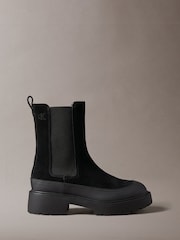 Calvin Klein Black Suede Chelsea Boots - Image 1 of 1