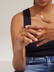 PILGRIM Gold Plated Lulu Circle Ring - Image 5 of 5