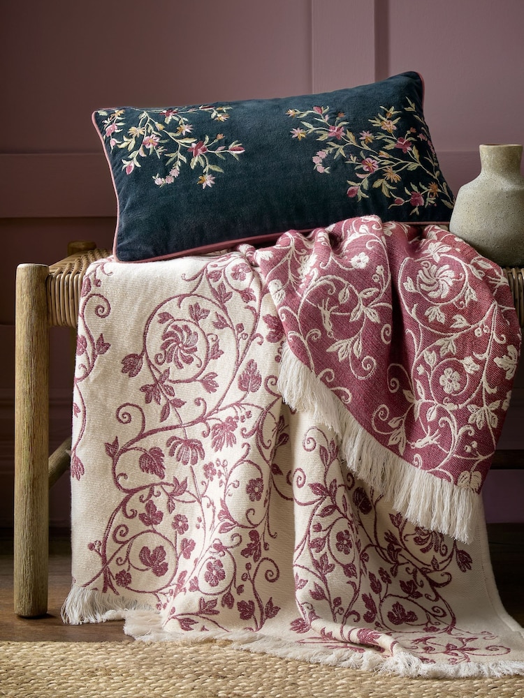 Historic Royal Palaces Multi Royal Court Embroidery Cushion - Image 2 of 3 Historic Royal Palaces Multi Royal Court Embroidery Cushion - Image 2 of 3