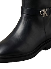 Calvin Klein δερμάτινες μπότες μέχρι το γόνατο - Εικόνα 6 από 6