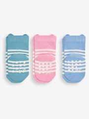 JoJo Maman Bébé Multi 3-Pack Cat Socks - Image 2 of 2