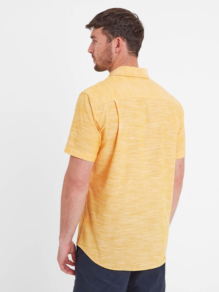 Tog 24 Yellow Dwaine Short Sleeve 100% Cotton Shirt - Image 2 of 8