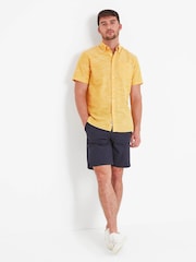 Tog 24 Yellow Dwaine Short Sleeve 100% Cotton Shirt - Image 3 of 8