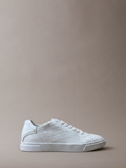 Calvin Klein White Traction Chunky Logo Trainers - Image 1 of 1