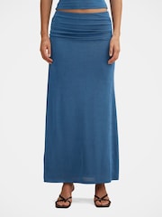 Forever New Blue Arabella Flute Maxi Skirt - Image 1 of 5