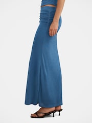 Forever New Blue Arabella Flute Maxi Skirt - Image 3 of 5