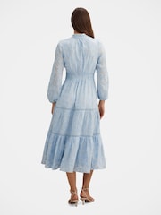 Forever New Blue Nala Embroidered Midi Dress - Image 2 of 4