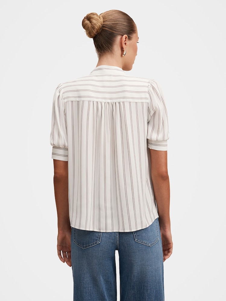 Forever New White Dorothea Striped Blouse - Image 2 of 5