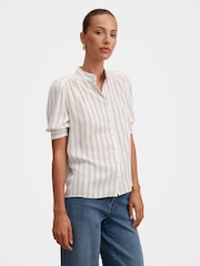 Forever New White Dorothea Striped Blouse - Image 4 of 5