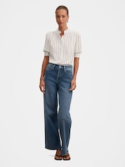Forever New White Dorothea Striped Blouse - Image 5 of 5