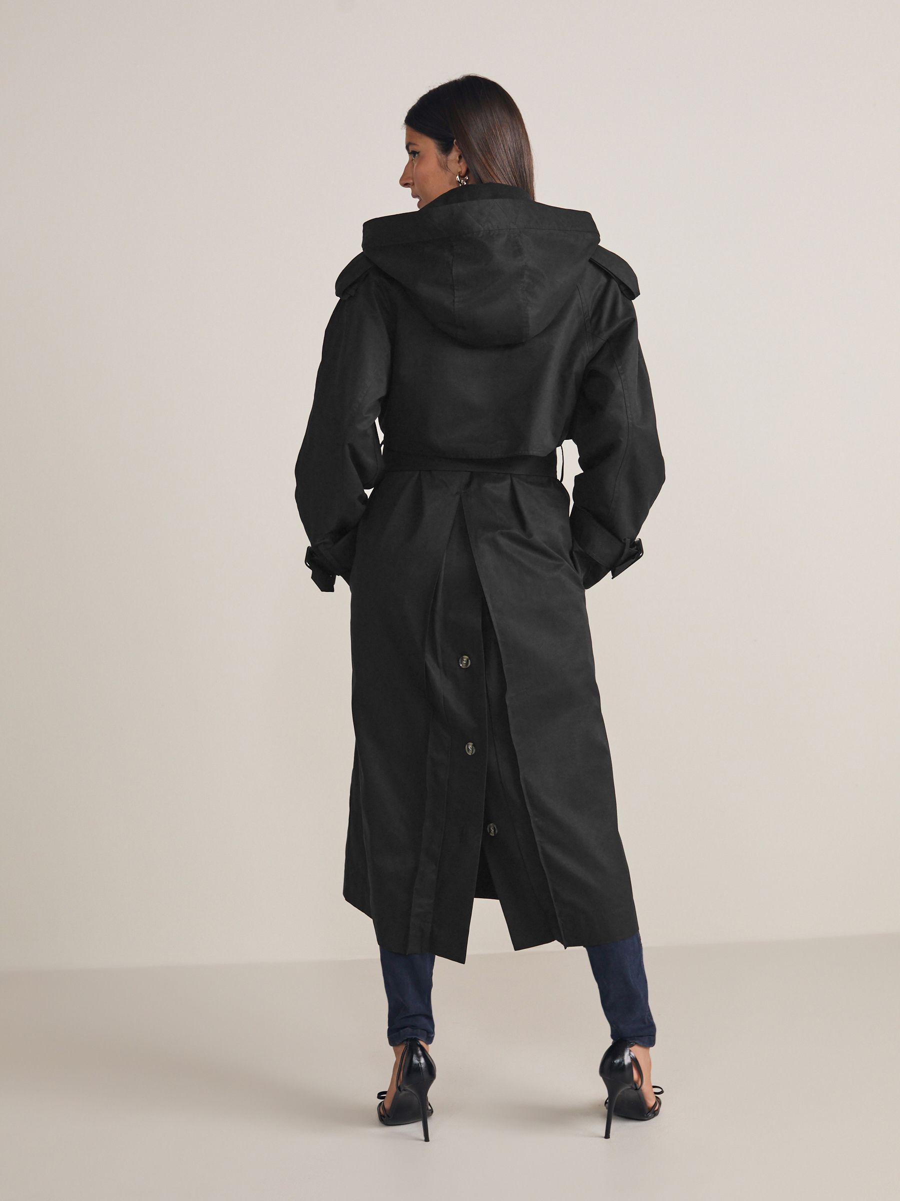 Buy Black Belted Trench Coat from Next Germany