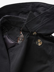 Black Belted Trench Coat - Image 7 of 9
