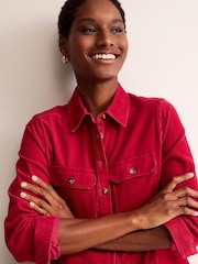 Boden Red Straight Cord Shirt - Image 5 of 6