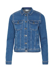 Kaffe Slim Fit Blue Vicky Denim Jacket - Image 5 of 6