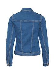Kaffe Slim Fit Blue Vicky Denim Jacket - Image 6 of 6