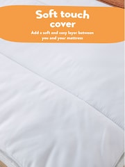 Slumberdown White Sleep Soundly Climate Control 3cm Mattress Topper - Image 6 of 10