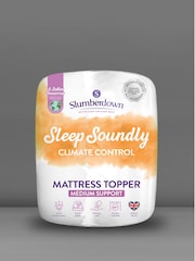 Slumberdown White Sleep Soundly Climate Control 3cm Mattress Topper - Image 9 of 10