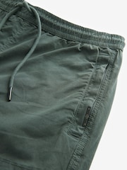 Dark Petrol Green Regular Tapered Stretch Utility Cargo Trousers - Image 8 of 9