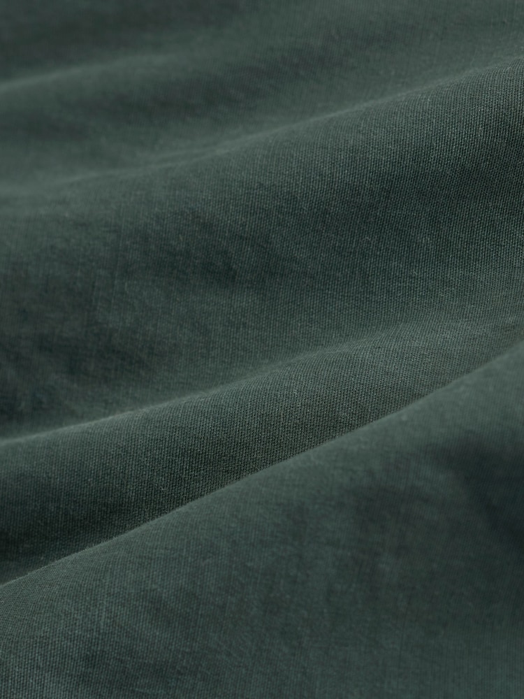 Dark Petrol Green Regular Tapered Stretch Utility Cargo Trousers - Image 9 of 9