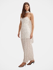 Forever New White Arli Strapless Ruched Maxi Dress - Image 4 of 4