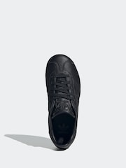 adidas Originals Dark Black Gazelle Junior Trainers - Image 6 of 9