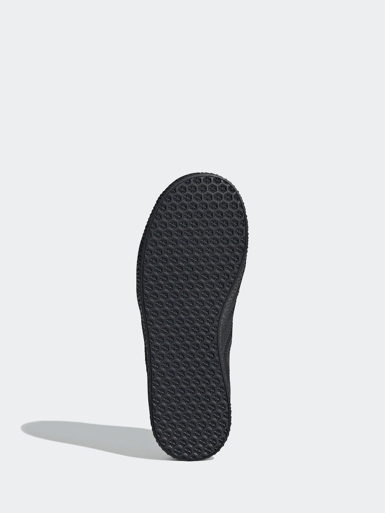 adidas Originals Dark Black Gazelle Junior Trainers - Image 7 of 9