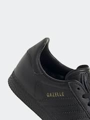 adidas Originals Dark Black Gazelle Junior Trainers - Image 8 of 9