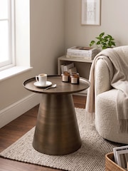 Centrepiece Iron Antique Bronze finish Giro Side Table - Image 1 of 3