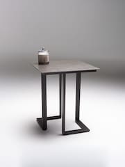 Centrepiece Sintered Stone Top In Nero Ossidio Finish Black Denver Side Table - Image 2 of 2