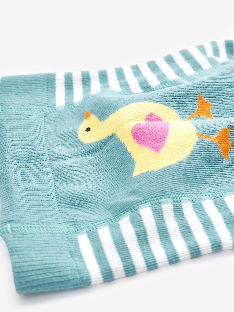 JoJo Maman Bébé Duck Egg Striped Leggings - Image 3 of 3