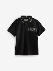 Baker by Ted Baker 100% Cotton Nylon Panel Polo Shirt - Image 6 of 10