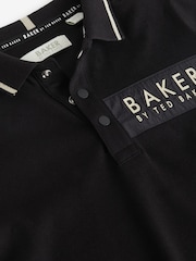 Baker by Ted Baker 100% Cotton Nylon Panel Polo Shirt - Image 8 of 10