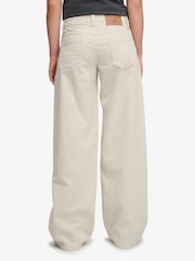SUPERDRY Cream Mid Rise Baggy Corduroy Trousers - Image 2 of 6