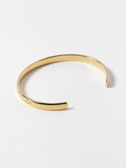 Oliver Bonas Gold Plated Sarah Floral Vintage Engraving Bangle - Image 3 of 4