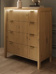 XR Living Wild Oak Dakota Chest Of Drawers With App Control Light - Image 2 of 6