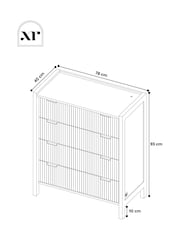 XR Living Wild Oak Dakota Chest Of Drawers With App Control Light - Image 3 of 6