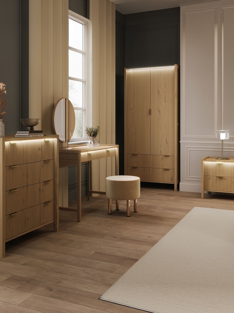 XR Living Wild Oak Dakota Chest Of Drawers With App Control Light - Image 6 of 6