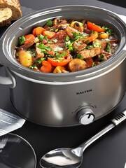 Salter Silver Cosmos Slow Cooker 3.5L - Image 3 of 4