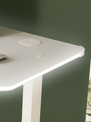 XR Living White Oka Office Desk With Wireless Charging And App Controlled Led Light - Image 5 of 6