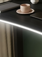 XR Living Black Ash Oka Office Desk With Wireless Charging And App Controlled Led Light - Image 2 of 6