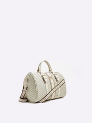 River Island Beige Monogram Webbing Travel Bag - Image 4 of 5
