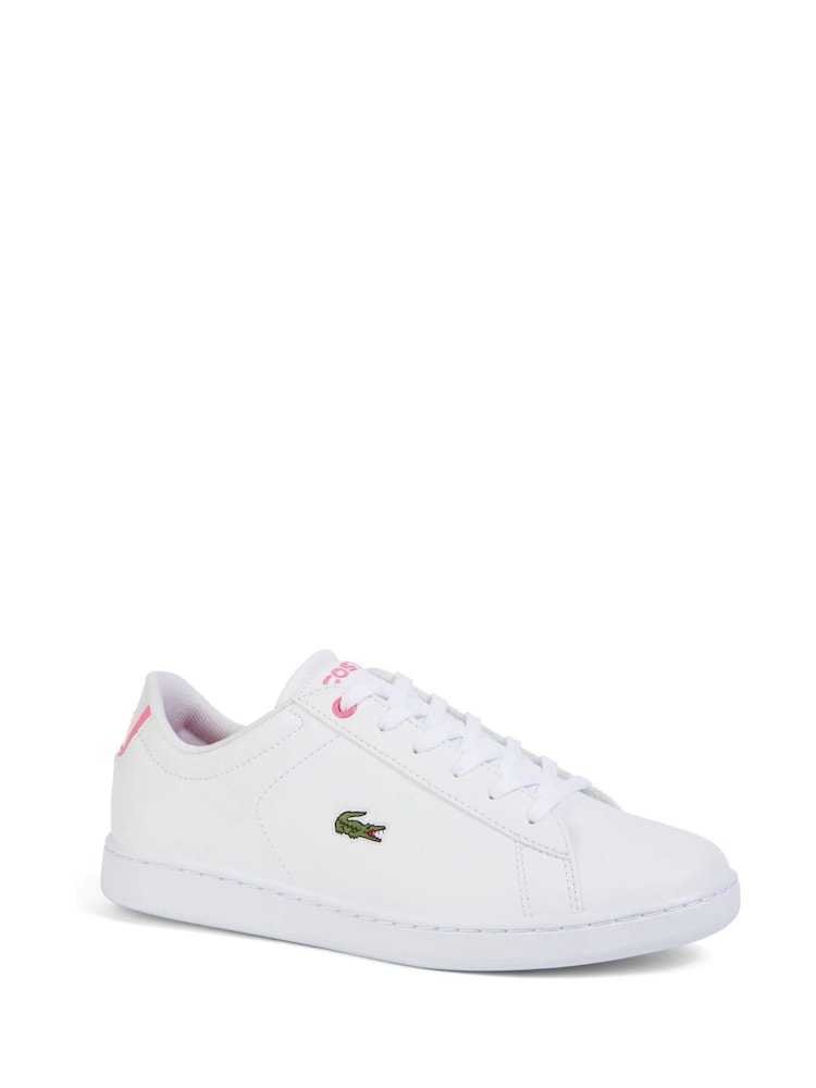 Lacoste Junior Carnaby Evo White Trainers - Image 2 of 4